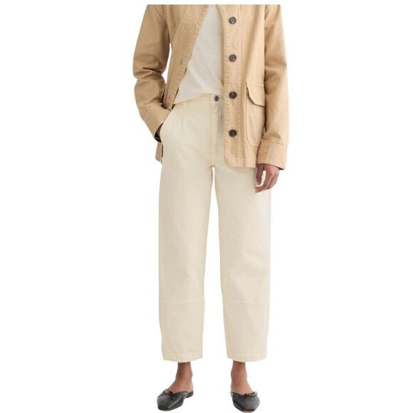 Everlane Utility Barrel Pant Beige Tending Style Color All Season Size 10 - Picture 1 of 10